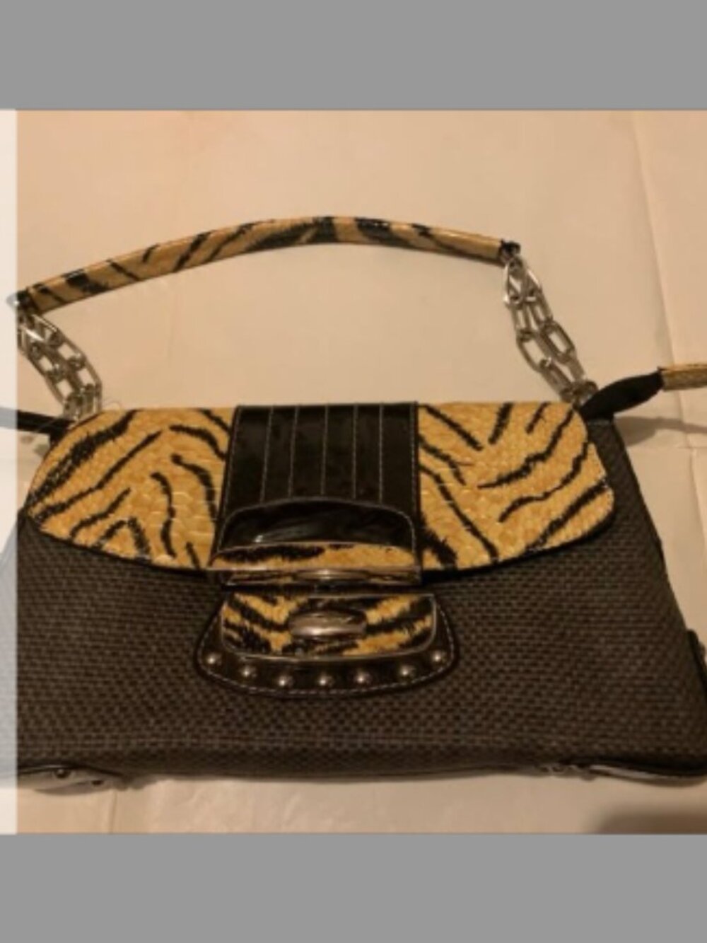 EUC Tohe Fznd Tiger Print Satchel Purse